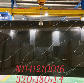 Đá Nung Kết Đen Vân Trắng N1141210016