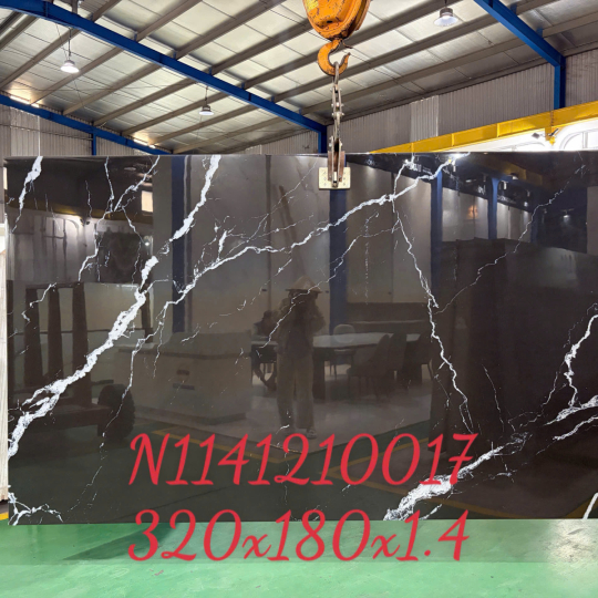 Đá Nung Kết Đen Vân Trắng N1141210017
